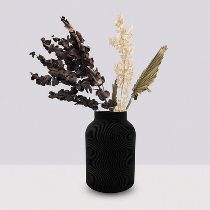Vase „Wave Noir“